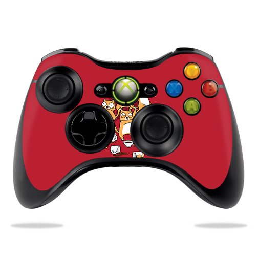 Cute Art Flowers Skin For Microsoft Xbox 360 Controller Protective