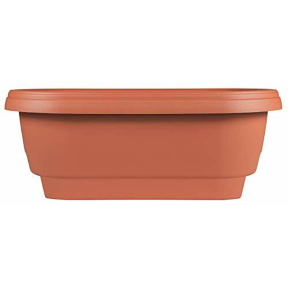 Classic Oval Deck Rail Planter, Terra Cotta - 24in - Quantity 6