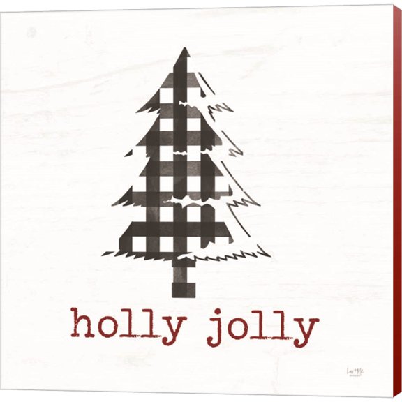 Great Art Now Holly Jolly Tree by Lux + Me Designs, Canvas Wall Art, 12W x 12H