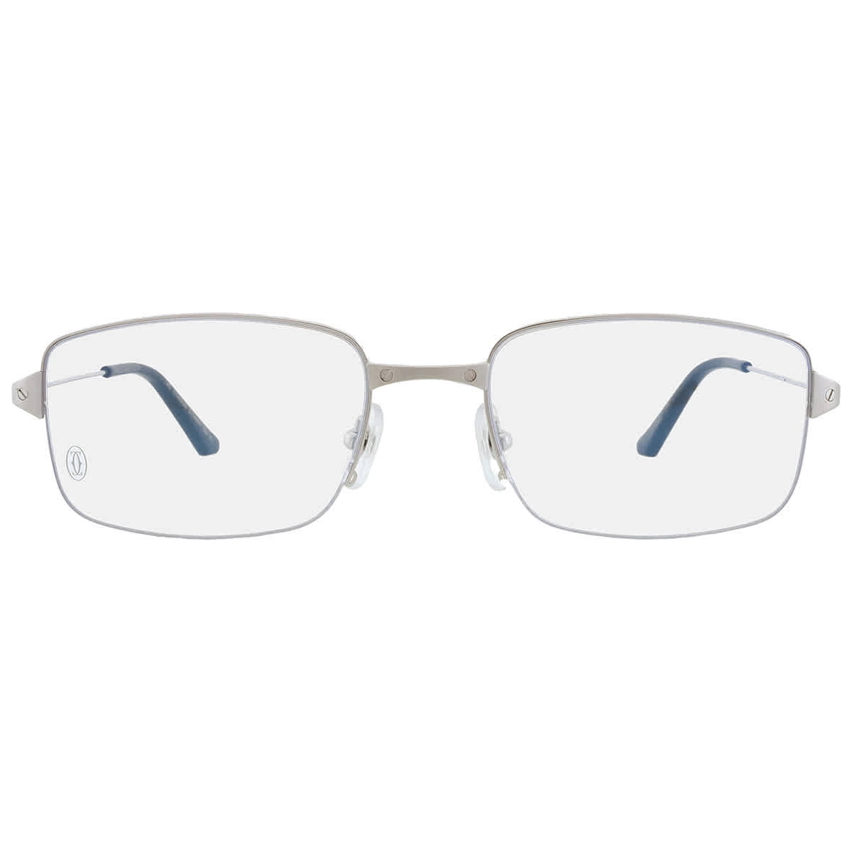 メガネ Cartier Cartier - CT0568O - 002 silver silver transpa Cartier CT0568O Eyeglasses 002 Shiny Silver - eye-oo.com