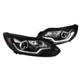 thumbnail image 1 of Spec D Tuning 2LHP-FOC12JM-OZ Projecteurs Noirs avec LED DRL pour Ford Focus 2012-2014, 1 of 1