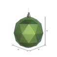 thumbnail image 2 of Vickerman M177573DM 8 in. Lime Matte Geometric Christmas Ornament Ball, 2 of 2