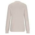 thumbnail image 4 of Lilgiuy Women Solid Color Casual Sweater Round Neck Warm Tight Pullover for Cold Weather, 4 of 5