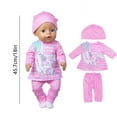 thumbnail image 3 of Animal Cartoon Short Sleeve Pajamas for 18 Inch Dolls, 43cm Doll Clothes – Soft Breathable Cloth Outfit, Christmas Gift for Doll Collectors, Photography & Diorama Prop, 3 of 8