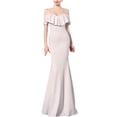 thumbnail image 3 of Umbreon White Mother of Bride Dresses Sleeve Less Spaghetti Strap Maxi Dress Solid Color Middle Waist Elegant Wedding Guest Dresses for Women Zipper Slim Formal Evening Gowns, 3 of 6