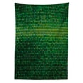 thumbnail image 3 of Ambesonne Green Tablecloth Rectangular Table Cover, Digital Mosaic Pixel Grid, 60"x90", Green, 3 of 4