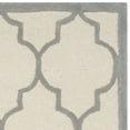 thumbnail image 5 of SAFAVIEH Cambridge Kevin Geometric Wool Area Rug, Ivory/Silver, 6' x 6' Square, 5 of 7