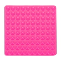 100Pcs Cabinet Door Bumper Rubber Pad 5/16" Diameter Sound Dampening 0.12" Thick (Semicircle Shape, Pink)