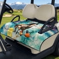 thumbnail image 3 of Xixirimido Quilted Golf Cart Seat Blanket Portable Golf Cart Seat Cover Towel for EZGO Yamaha Club Car & More 2-Seater Carts Foldable for Easy Carry, Horse Butterfly Cherry Blossom, 3 of 8