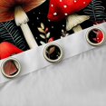 thumbnail image 4 of jejeloiu Colorful Fungus Black Out Curtains,Red Brown Mushroom Curtains Pack of 2 (42x63 Each),Rustic Flower Floral Bedroom Curtains For Girls,Breathable Home Decor, 4 of 6