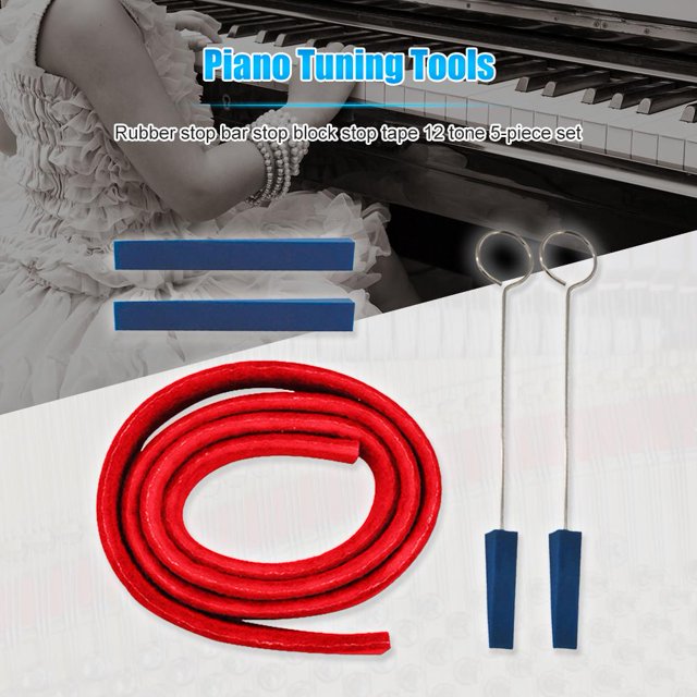 instrumento musical 5 uds. afinador de Piano profesional herramientas de palanca Kit de silencio piezas de fijación de Piano FLhrweasw Nuevo