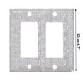 thumbnail image 3 of Silver Rhinestone Light Switch Cover Plate, Decorative Sparkly Bling Wall Plate with Screws for Home Decor,B,1PC,Crystal Decoration, 3 of 7
