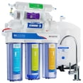 thumbnail image 1 of Max Water 50 GPD 10-Stage RO(Reverse Osmosis)Filtration System-Tank & Faucet - pH+ Alkaline(5-in-1), 1 of 6