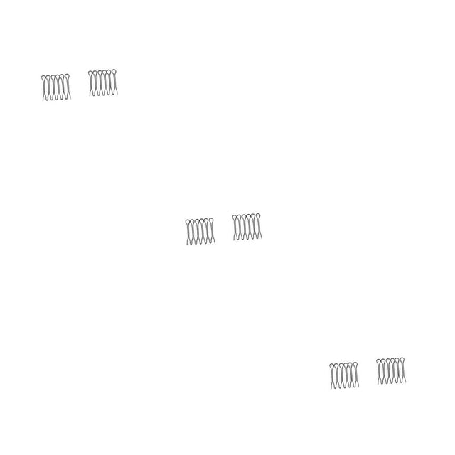 Guardoinrt Peigne de Fixation pour Cheveux Accessoire de Coiffure Professionnel pour Femmes Peignes de Fixation Accessoires de Coiffure Type 2 3ensemble