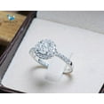 thumbnail image 3 of 0.60 Cts Cubic Zirconia / Sterling Silver 925 Ring / Rhodium plated Nickel-Free / MadDuckJewels RG1563 / Thailand Jewelry, 3 of 4