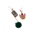 thumbnail image 2 of Pendientes de botón Sunnimix navideños Joyas de botón para niñas de cumpleaños de reno, 2 of 7