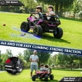 thumbnail image 5 of sopbost 24V 10Ah 2 Seater Kids UTV XL with Remote Control, Pink & Purple, 5 of 8