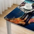thumbnail image 5 of Landscape Tablecloth, American City Sunset Over and Cityscape Picture Print, Dining Room Kitchen Rectangular Table Cover, Multicolor, 5 of 8