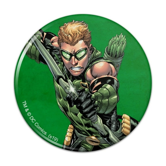 Justice League Green Arrow Character Kitchen Refrigerator Locker Button Magnet
