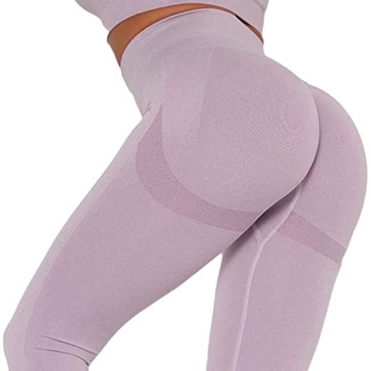 COMFREE Women Seamless Ruched Butt Lifting Leggings High Waist Yoga Pants  Tummy Control Workout Gym Scrunch Booty Tights Sports Compression 