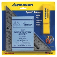 

Swanson Swanson - S0101-C - Original 7.25 in. L x .875 in. H Aluminum Speed Square Silver