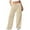 Khaki, variant on Tqyyweavej Sweatpants for Women Oversized Athletic Workout Lounge Pants Drawstring Wide Leg Trousers with Pockets Size S to 5XL