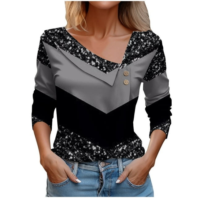 FAIWAD Chandails en Molleton à Manches Longues pour Femmes Col Rond Décontracté Couleur Unie Imprimé Cœur Chandail en Molleton Ample