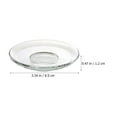 thumbnail image 6 of Set of 2 Round Transparent Glass Saucers Small Coffee Snack Plates Tea Tray Household Table Decor Accessories, 6 of 6