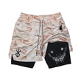 thumbnail image 4 of Berserk-pantalones cortos deportivos 2 en 1 para hombre, Shorts de secado rápido para correr, entrenamiento de gimnasio y Fitness, doble cubierta, Verano, 4 of 5