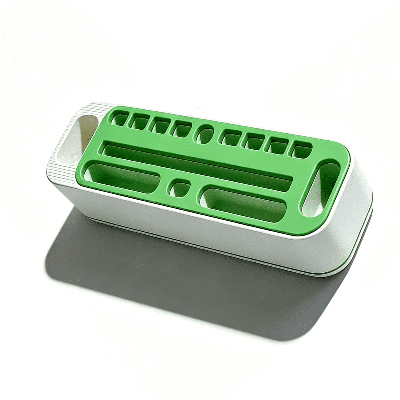 Tool Storage Rack for Cricut Maker, Craft Organization Box with Pen Blade Compartments for Cutting Machine Workspace Accessories, Green