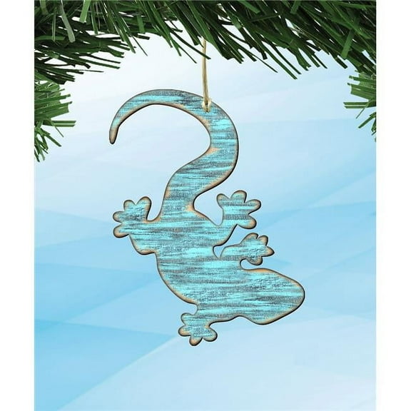 Designocracy 99434-O Gecko Wooden Ornament