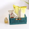 thumbnail image 5 of HLONK Foldable Crate with Handles Collapsible Storage Bins Plastic Crates Organizer  Folding Storage Containers Stackable Basket Box for Home Office Shelves Kitchen Bedroom Bathroom, 5 of 5
