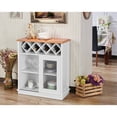 thumbnail image 4 of Furniture of America Regis Country Metal Wine Rack Server in White, 4 of 4