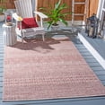 thumbnail image 2 of SAFAVIEH Courtyard Altan Geometric Indoor/Outdoor Area Rug, Beige/Rust, 5'3" x 7'7", 2 of 14