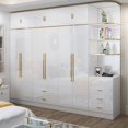 thumbnail image 2 of Gold White Wardrobe Clothes Designer Waterproof Children Wardrobe Organizers Nordic Vestidor De Armario Abiertos Hotel Furniture My Lux Decor Round, 2 of 31