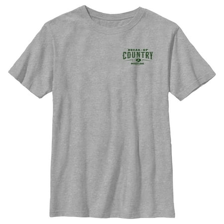 Boy s Mossy Oak Small Break-Up Country Logo Graphic Tee Athletic Heather X Large