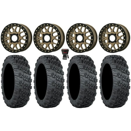 KS235 Grenade 15 Wheels Bronze 35 Versa Cross V3 Tires Polaris RZR XP 1000 / PRO XP / Ranger XP 900/1000 KS235 Grenade 15 Wheels Bronze 35 Versa Cross V3 Tires Polaris RZR XP 1000 / PRO XP / Ranger XP 900/1000