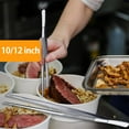 thumbnail image 1 of Pinzas De Cocina Pinzas Rectas De Acero Inoxidable De 10/12 Pulgadas Pinzas De Precisión Fina Para Alimentos Pinzas Antideslizantes Ergonómicas Gadget De Cocina Para Asar A La Parrilla Asar Ladrar Rep Muyoka Hogar, 1 of 7