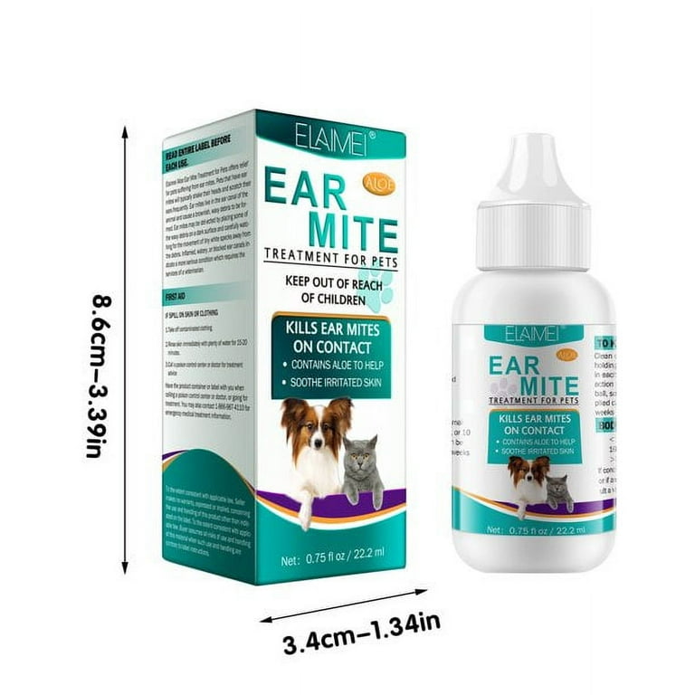 Dog Ear Cleaner Dogs Ear Mite Cleaning Oil Softens The Ear Canal