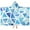 Blue Watercolor Triangle, variant on Light Blue and Dark Blue Argyle Pattern Hooded Bath Towel，50"x30" for Ages 3 To 12 Kids, Quick Dry Lightweight Soft Microfiber Hood Beach Towel Cover Up for Kids