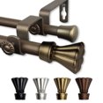 thumbnail image 2 of Domovina Hari 5/8" Double Curtain Rod-Color:Antique Gold,Size:48-84", 2 of 3