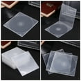 20Pcs Transparent Single CD DVD Case Boxes Slim Clear Storage Organizer