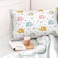 thumbnail image 4 of Balery Little Elephant Funda de Cojín Estampada, Regalos para Mujeres, Regalos de Amor para Ella, Regalos para Novia o Esposa, Funda de Almohada-14"x20", 4 of 6