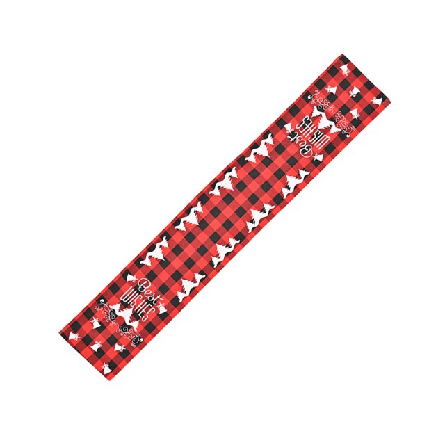 Toystoory Camino de de Navidad, manteles a cuadros rojos lavables, Mantel Individual rectangular impreso, cocina, cumpleaños, hogar, decoraciones Kits de decoración para fiestas Árbol de Navidad Toystoory HA068907-02