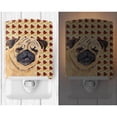 thumbnail image 2 of Pug Fall Leaves Portrait Ceramic Night Light, 2 of 2