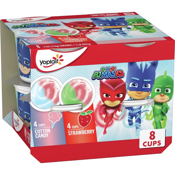 Yoplait Cotton Candy & Strawberry Kids Yogurt Pack, 8 Yogurt Cups