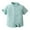Green, variant on Gyratedream Toddler Little Boy Single-breasted Button down Shirt Infant Kids Basic Solid Short Sleeve Stand Collar Shirt Baby Child Summer Casual Clothes for 3 Months-8 Years