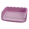 thumbnail image 2 of Mesh Dog Toilet Pet Training with Protection Wall Every Side No Litter Pan Puppy Training Tray Pee Pad Holder Indoor Dog Potty Tray Pink, 2 of 7