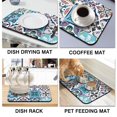 thumbnail image 4 of Mexican Coffee Drying Mat Super Absorbent, Large 19.5x12in Diatom Mud Pad Coffee Mat Perfect Kitchen Counter Gadget for Quick & Easy Cleaning, 4 of 7