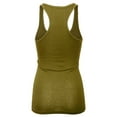 thumbnail image 4 of KOGMO Womens Basic Cotton Ribbed Knit Racerback Tank Top 3-Pack (S-XL), 4 of 8